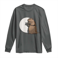 Groundhog Shadow Meteorlogy Long Sleeve Shirt Woodchuck Puppet Funny Gift