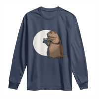 Groundhog Shadow Meteorlogy Long Sleeve Shirt Woodchuck Puppet Funny Gift