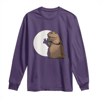 Groundhog Shadow Meteorlogy Long Sleeve Shirt Woodchuck Puppet Funny Gift