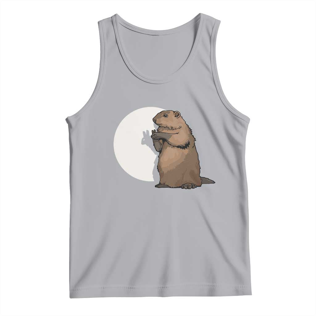 Groundhog Shadow Meteorlogy Tank Top Woodchuck Puppet Funny Gift
