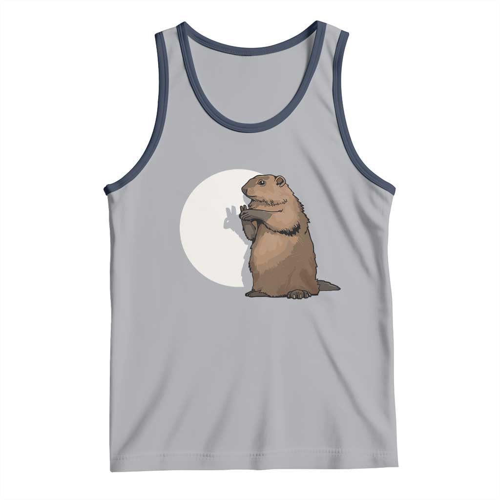 Groundhog Shadow Meteorlogy Tank Top Woodchuck Puppet Funny Gift