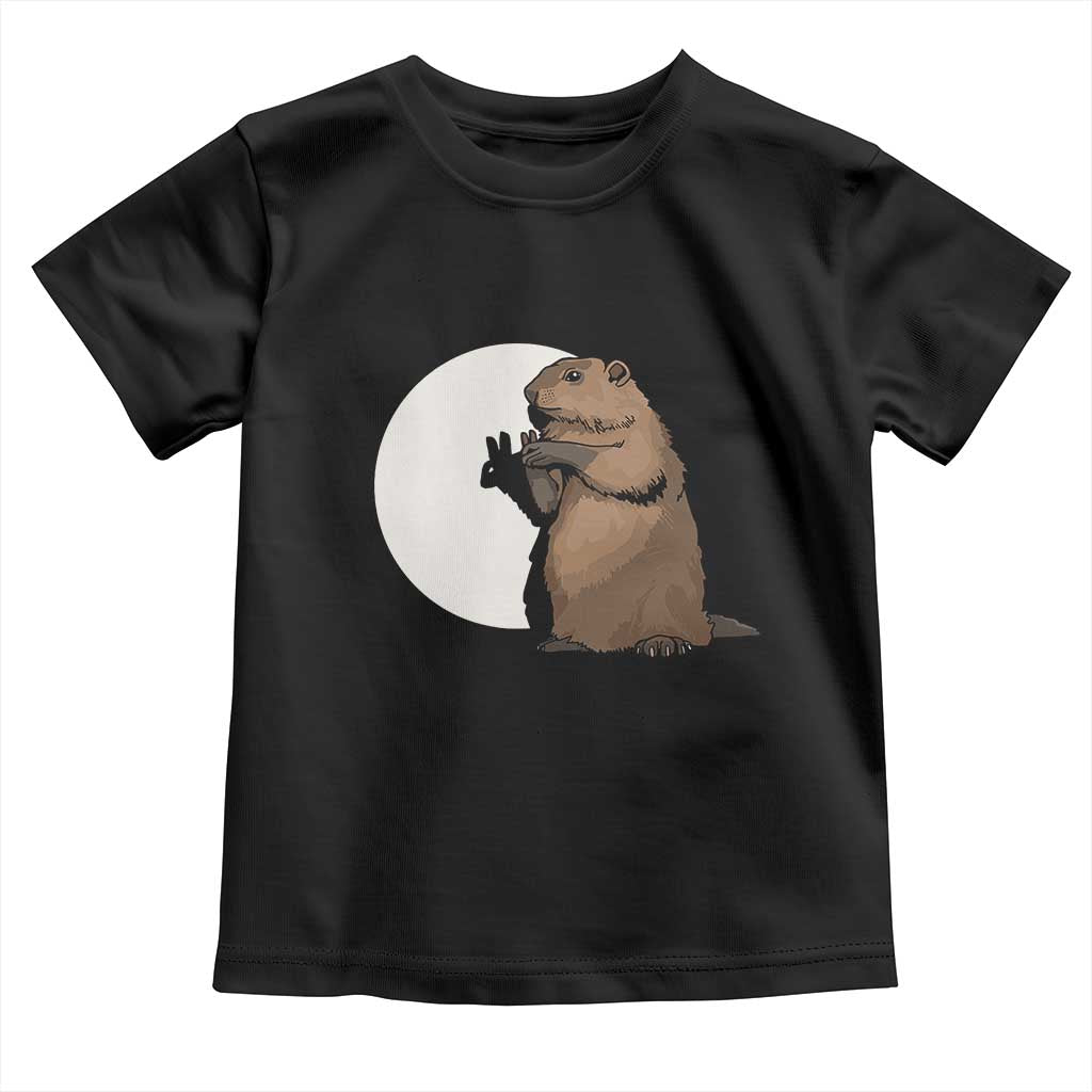 Groundhog Shadow Meteorlogy Toddler T Shirt Woodchuck Puppet Funny Gift