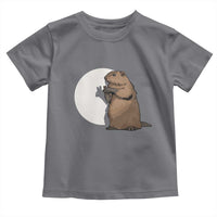 Groundhog Shadow Meteorlogy Toddler T Shirt Woodchuck Puppet Funny Gift
