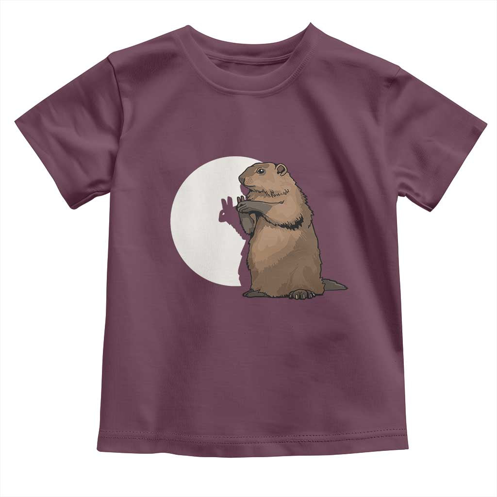 Groundhog Shadow Meteorlogy Toddler T Shirt Woodchuck Puppet Funny Gift