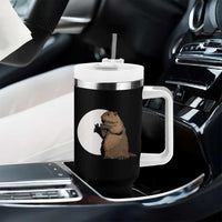 Groundhog Shadow Meteorlogy Tumbler With Handle Woodchuck Puppet Funny Gift