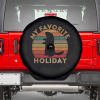 Groundhog Day Spare Tire Cover My Favorite Holiday Ground Hog Shadow Retro Sunset