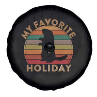 Groundhog Day Spare Tire Cover My Favorite Holiday Ground Hog Shadow Retro Sunset
