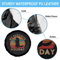 Groundhog Day Spare Tire Cover My Favorite Holiday Ground Hog Shadow Retro Sunset