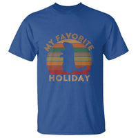 Groundhog Day T Shirt My Favorite Holiday Ground Hog Shadow Retro Sunset