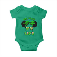 Scout Girl Cookie Dealer Baby Onesie Troop Leader Little Messy Bun - Wonder Print Shop
