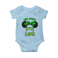 Scout Girl Cookie Dealer Baby Onesie Troop Leader Little Messy Bun - Wonder Print Shop