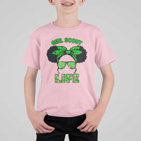 Scout Girl Cookie Dealer T Shirt For Kid Troop Leader Little Messy Bun - Wonder Print Shop