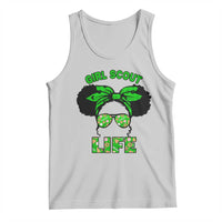 Scout Girl Cookie Dealer Tank Top Troop Leader Little Messy Bun - Wonder Print Shop
