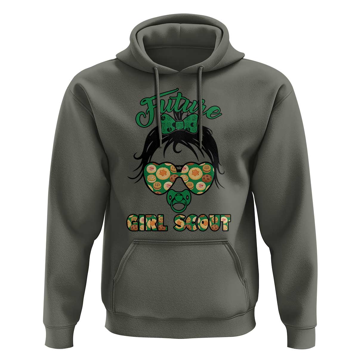 Scout Girl Cookie Dealer Hoodie Troop Leader Kidlife Little Bun TS02