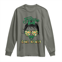 Scout Girl Cookie Dealer Long Sleeve Shirt Troop Leader Kidlife Little Bun - Wonder Print Shop