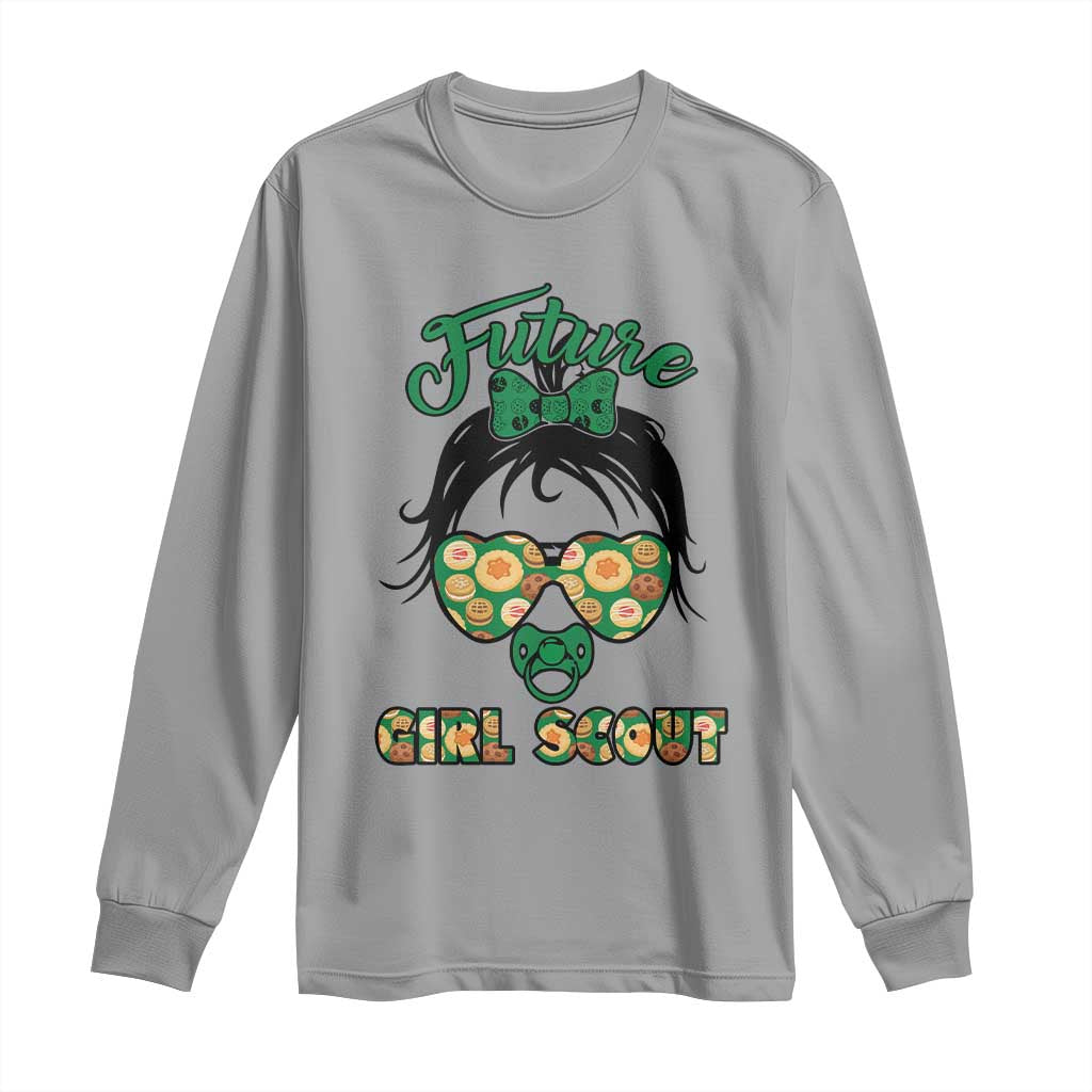 Scout Girl Cookie Dealer Long Sleeve Shirt Troop Leader Kidlife Little Bun - Wonder Print Shop