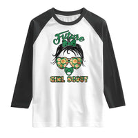 Scout Girl Cookie Dealer Raglan Shirt Troop Leader Kidlife Little Bun - Wonder Print Shop