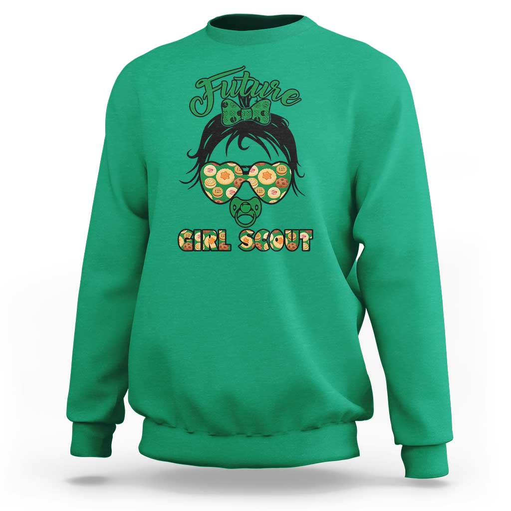 Scout Girl Cookie Dealer Sweatshirt Troop Leader Kidlife Little Bun TS02