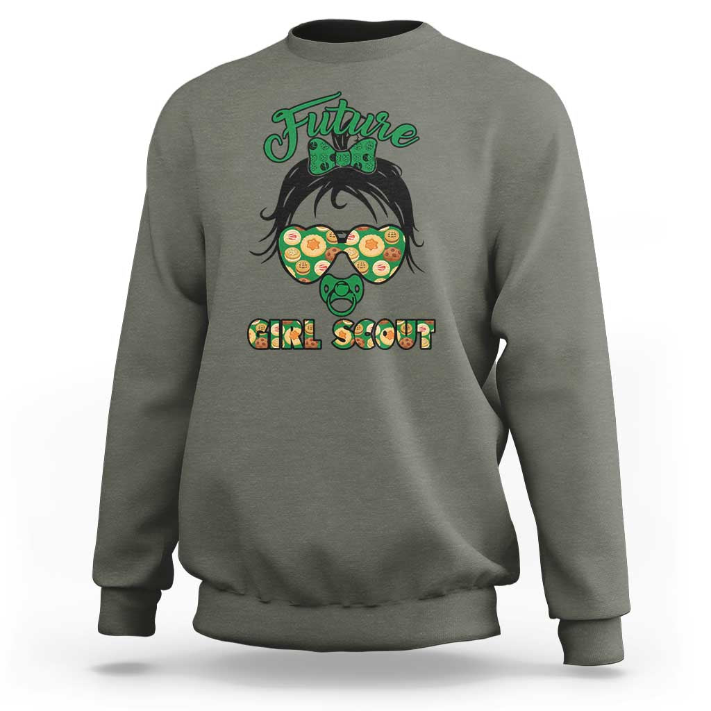 Scout Girl Cookie Dealer Sweatshirt Troop Leader Kidlife Little Bun TS02
