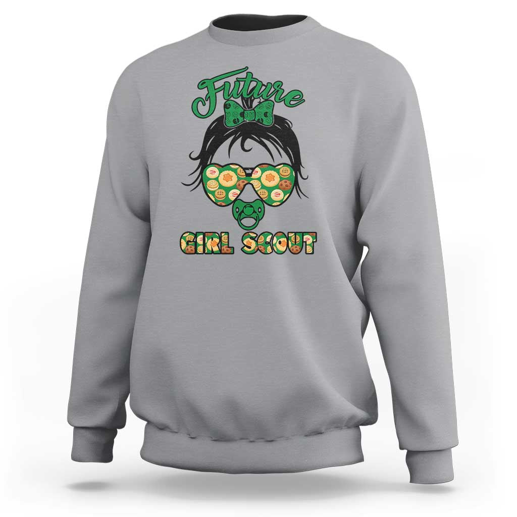 Scout Girl Cookie Dealer Sweatshirt Troop Leader Kidlife Little Bun TS02