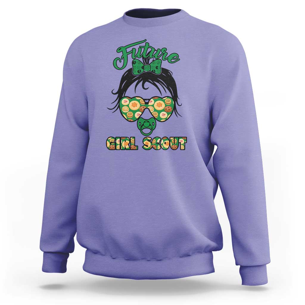 Scout Girl Cookie Dealer Sweatshirt Troop Leader Kidlife Little Bun TS02