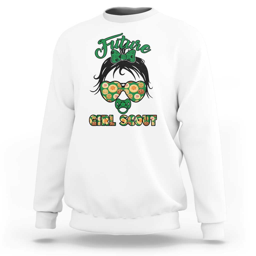 Scout Girl Cookie Dealer Sweatshirt Troop Leader Kidlife Little Bun TS02