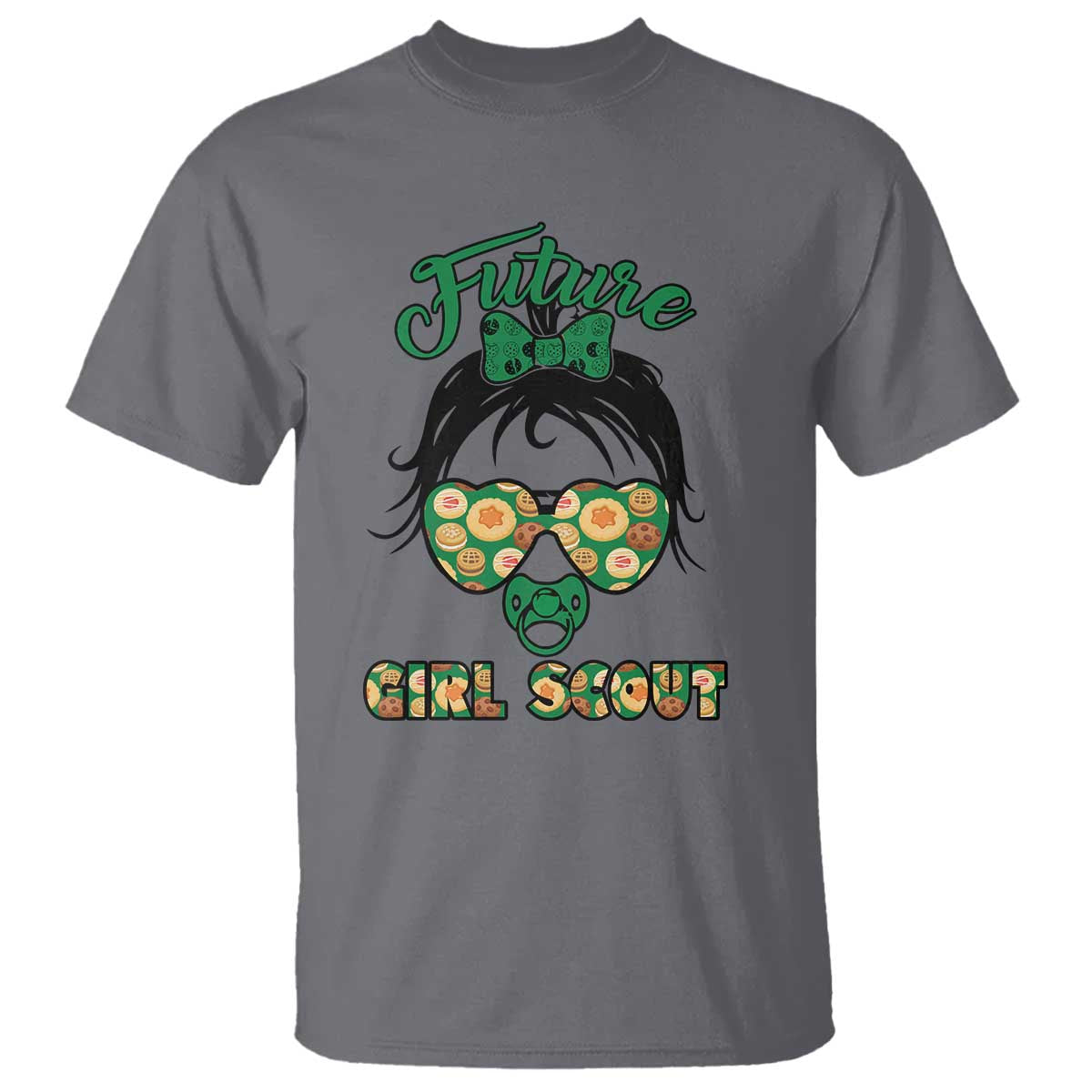 Scout Girl Cookie Dealer T Shirt Troop Leader Kidlife Little Bun TS02