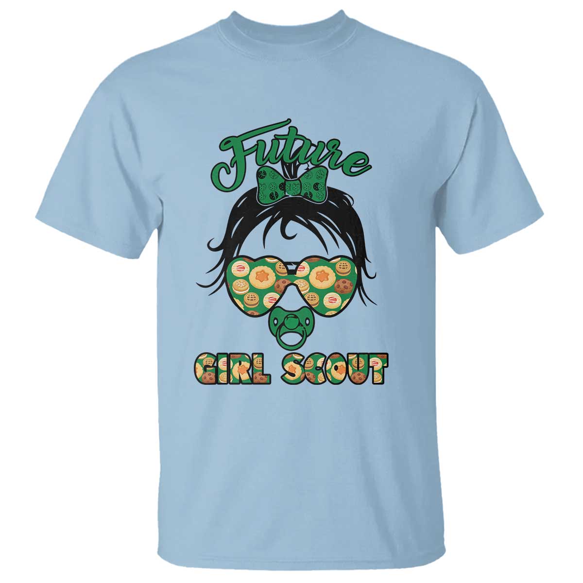 Scout Girl Cookie Dealer T Shirt Troop Leader Kidlife Little Bun TS02