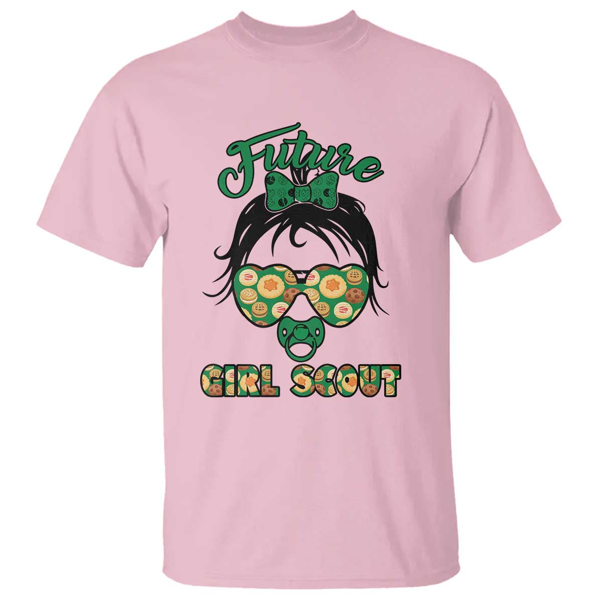 Scout Girl Cookie Dealer T Shirt Troop Leader Kidlife Little Bun TS02