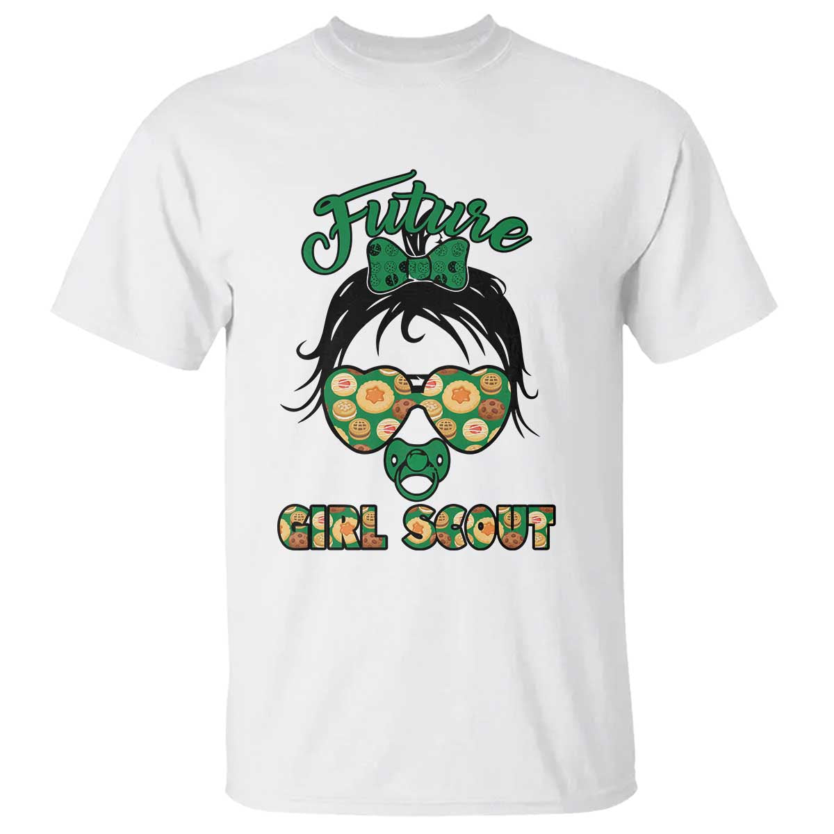 Scout Girl Cookie Dealer T Shirt Troop Leader Kidlife Little Bun TS02
