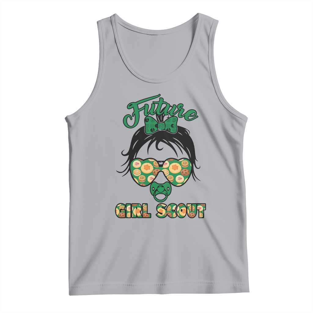 Scout Girl Cookie Dealer Tank Top Troop Leader Kidlife Little Bun - Wonder Print Shop