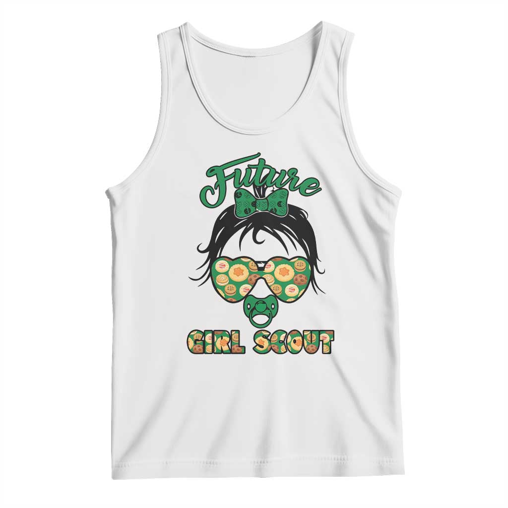 Scout Girl Cookie Dealer Tank Top Troop Leader Kidlife Little Bun - Wonder Print Shop