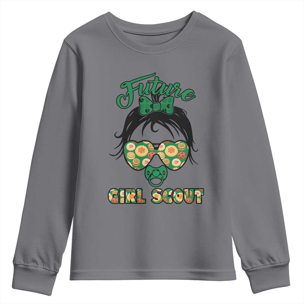 Scout Girl Cookie Dealer Youth Sweatshirt Troop Leader Kidlife Little Bun - Wonder Print Shop