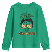 Scout Girl Cookie Dealer Youth Sweatshirt Troop Leader Kidlife Little Bun - Wonder Print Shop