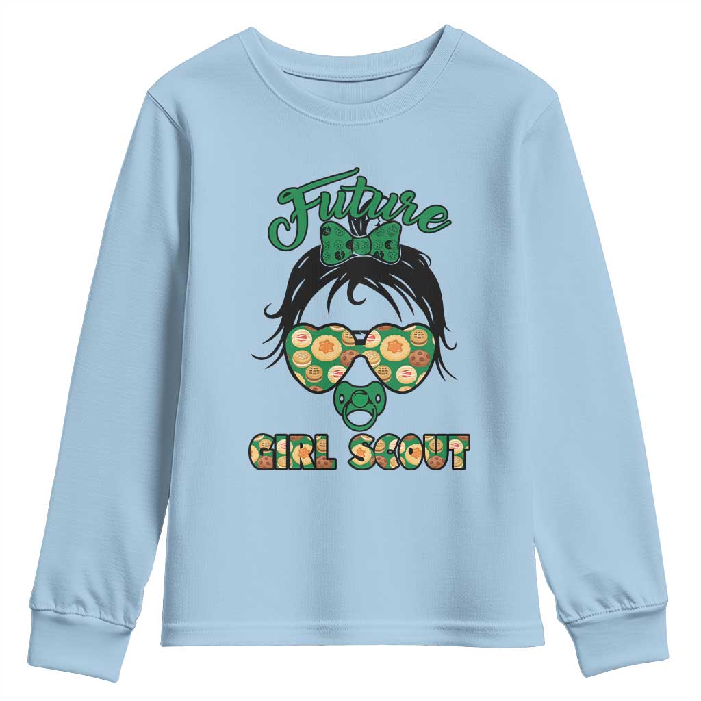 Scout Girl Cookie Dealer Youth Sweatshirt Troop Leader Kidlife Little Bun - Wonder Print Shop