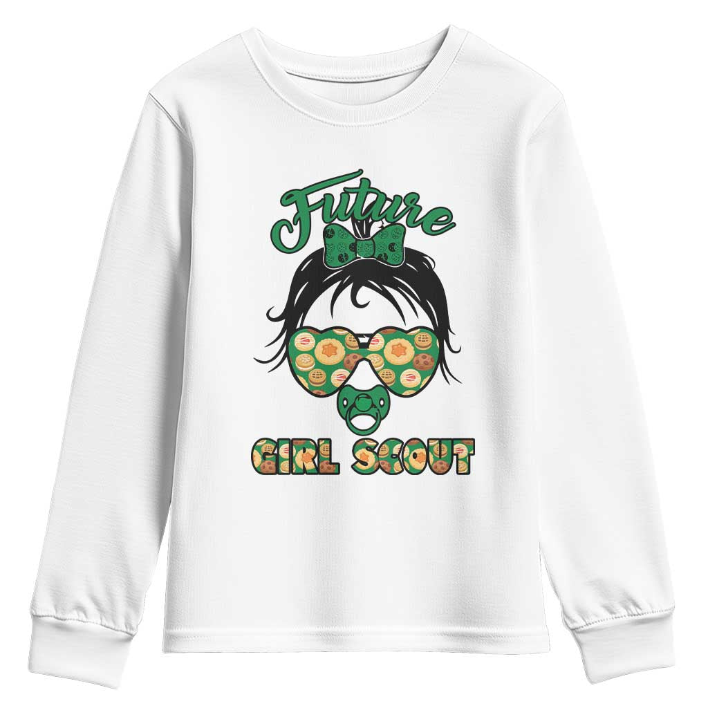 Scout Girl Cookie Dealer Youth Sweatshirt Troop Leader Kidlife Little Bun - Wonder Print Shop