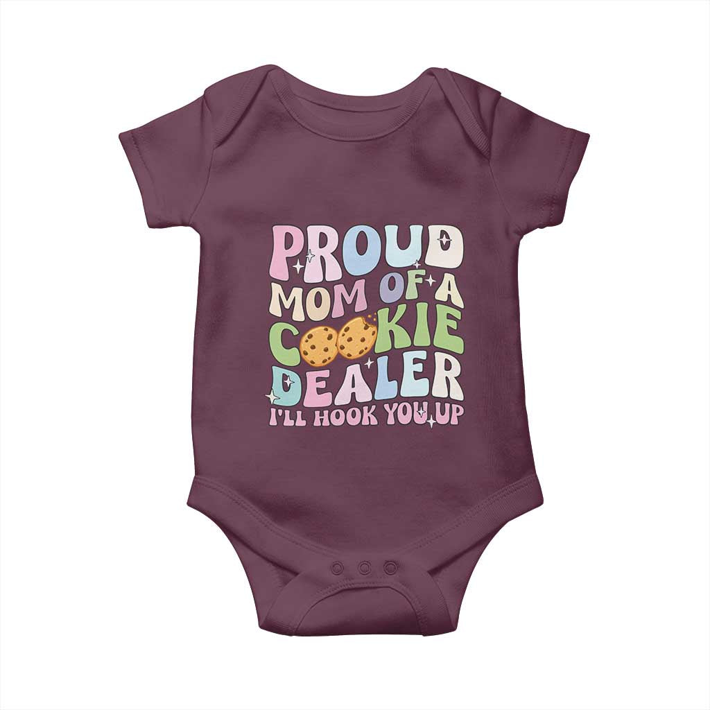 Scout Girl Mom Baby Onesie Proud Mom Of A Cookie Dealer Troop Leader Family Matching - Wonder Print Shop
