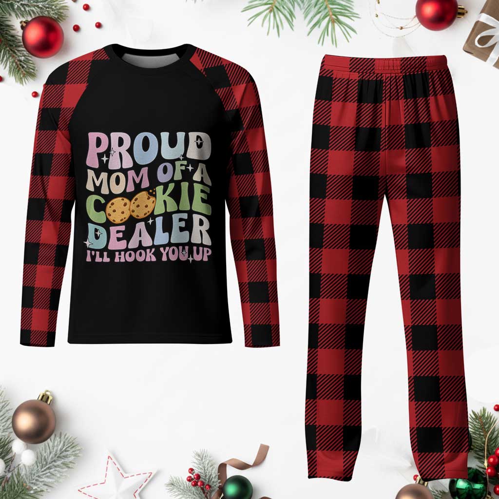 Scout Girl Mom Plaid Pajama Set Proud Mom Of A Cookie Dealer Troop Leader Family Matching - Wonder Print Shop