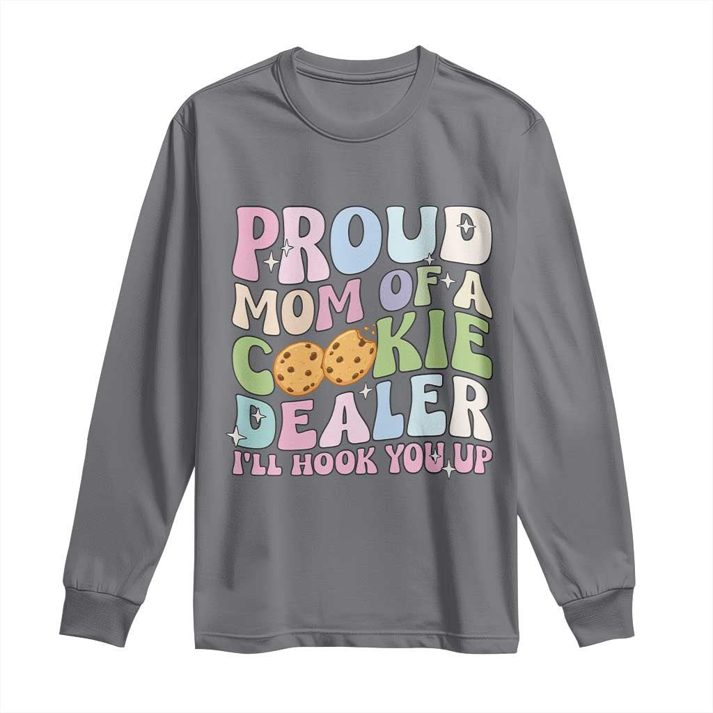 Scout Girl Mom Long Sleeve Shirt Proud Mom Of A Cookie Dealer Troop Leader Family Matching - Wonder Print Shop