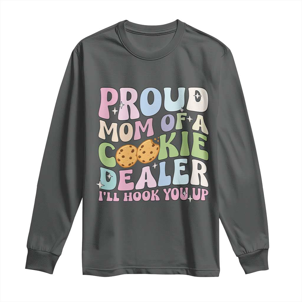 Scout Girl Mom Long Sleeve Shirt Proud Mom Of A Cookie Dealer Troop Leader Family Matching - Wonder Print Shop