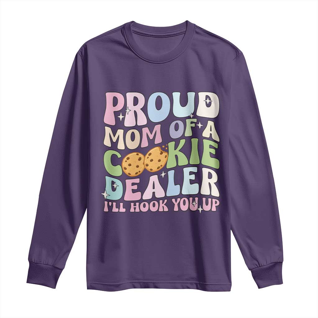 Scout Girl Mom Long Sleeve Shirt Proud Mom Of A Cookie Dealer Troop Leader Family Matching - Wonder Print Shop
