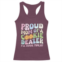 Scout Girl Mom Racerback Tank Top Proud Mom Of A Cookie Dealer Troop Leader Family Matching - Wonder Print Shop