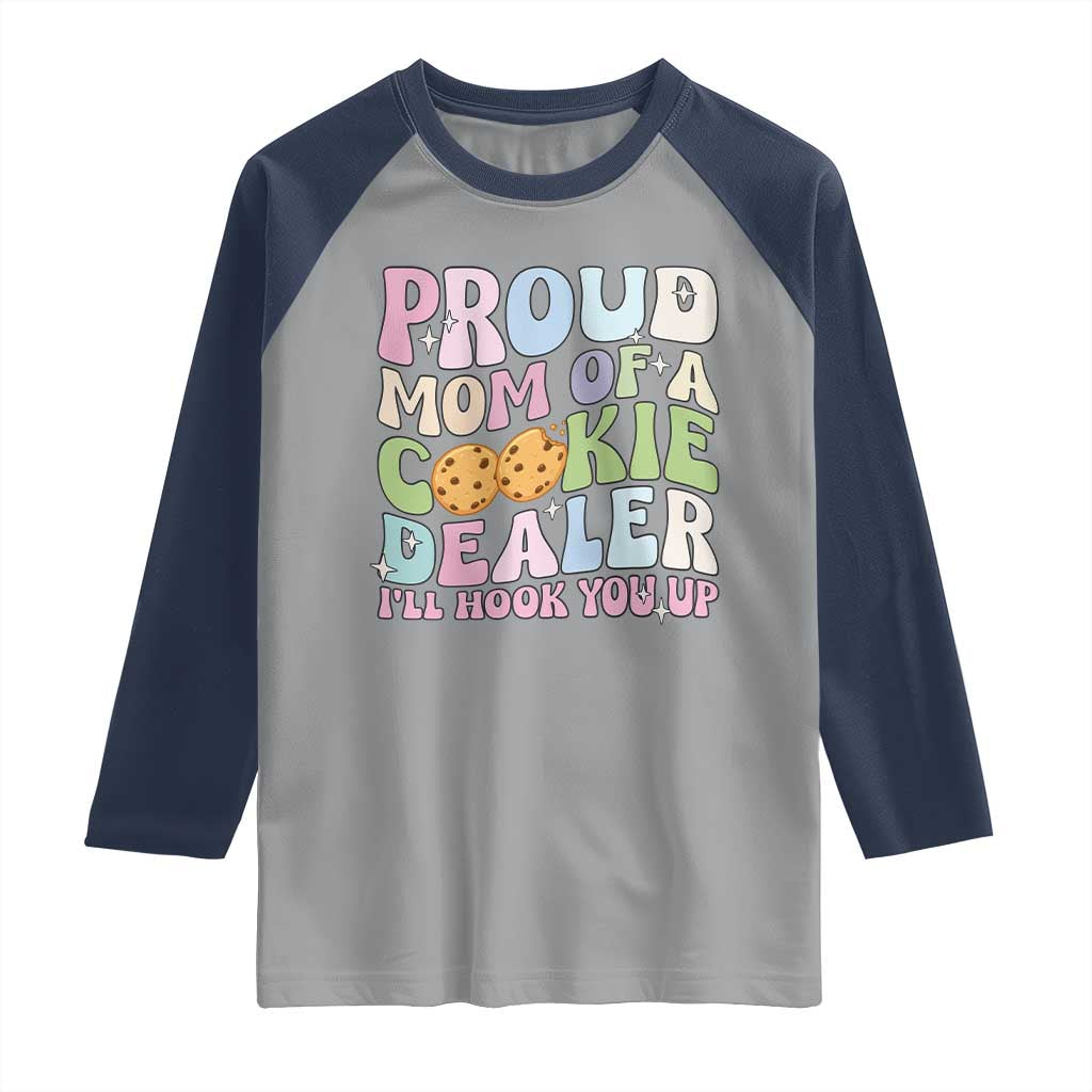 Scout Girl Mom Raglan Shirt Proud Mom Of A Cookie Dealer Troop Leader Family Matching - Wonder Print Shop