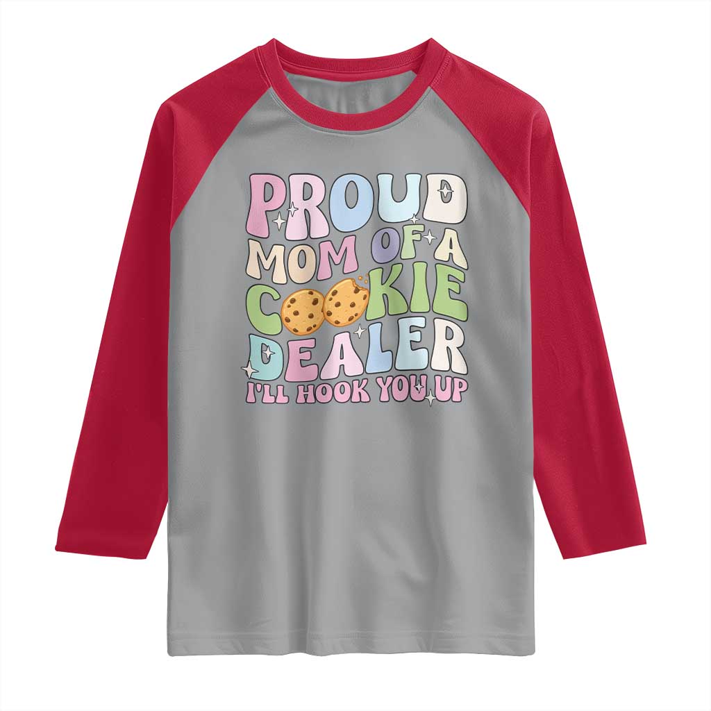 Scout Girl Mom Raglan Shirt Proud Mom Of A Cookie Dealer Troop Leader Family Matching - Wonder Print Shop