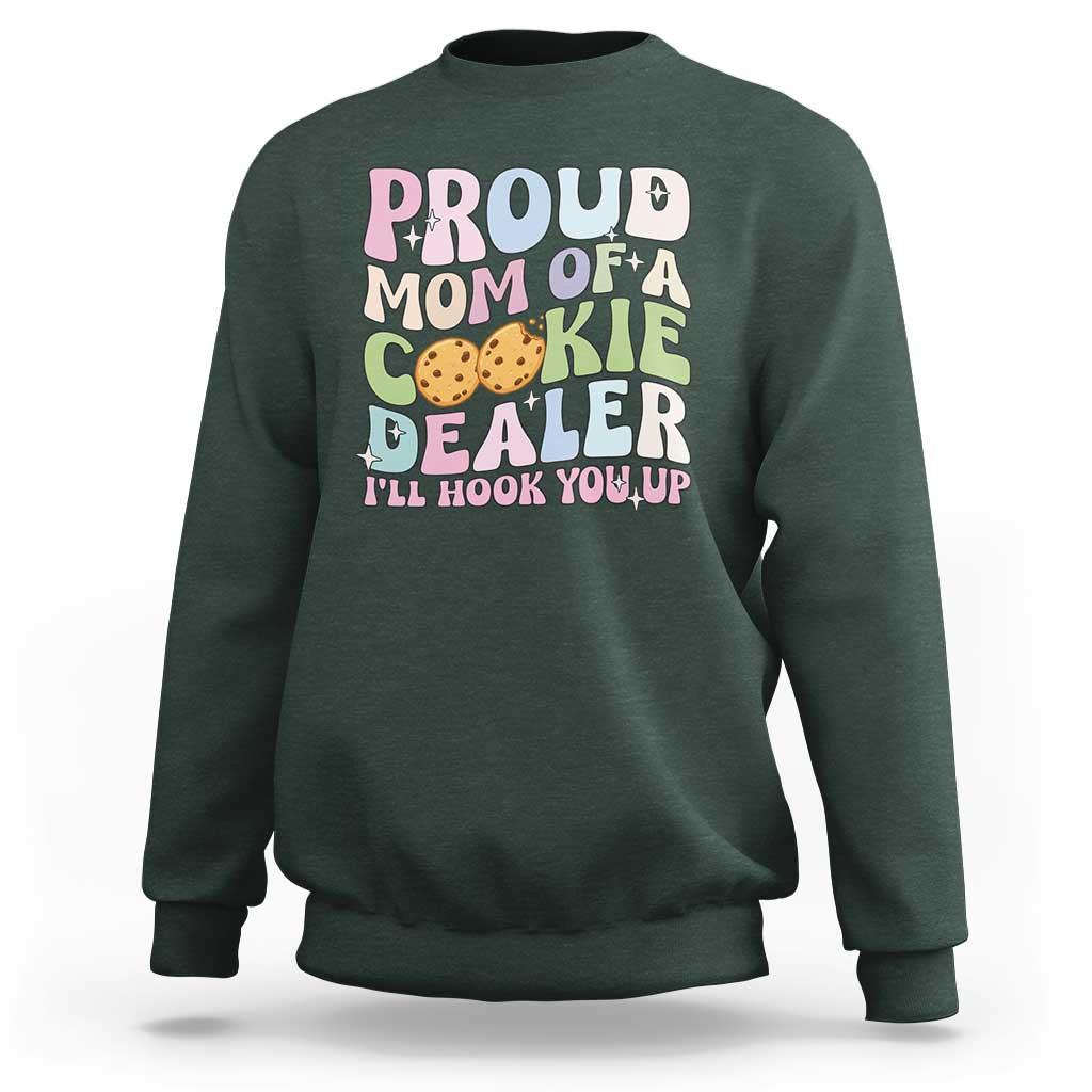 Scout Girl Mom Sweatshirt Proud Mom Of A Cookie Dealer Troop Leader Family Matching TS02