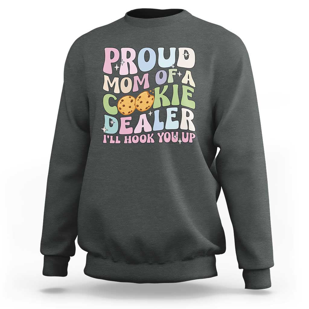 Scout Girl Mom Sweatshirt Proud Mom Of A Cookie Dealer Troop Leader Family Matching TS02
