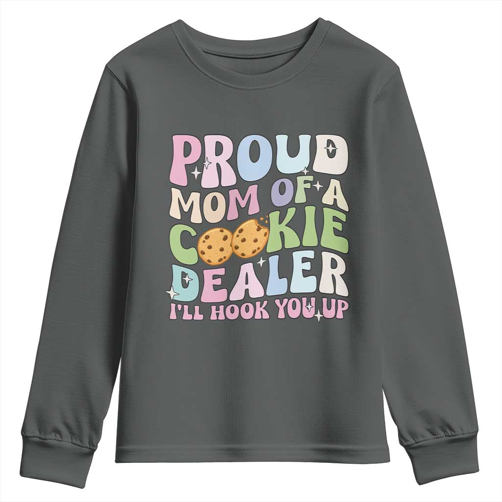 Scout Girl Mom Youth Sweatshirt Proud Mom Of A Cookie Dealer Troop Leader Family Matching - Wonder Print Shop