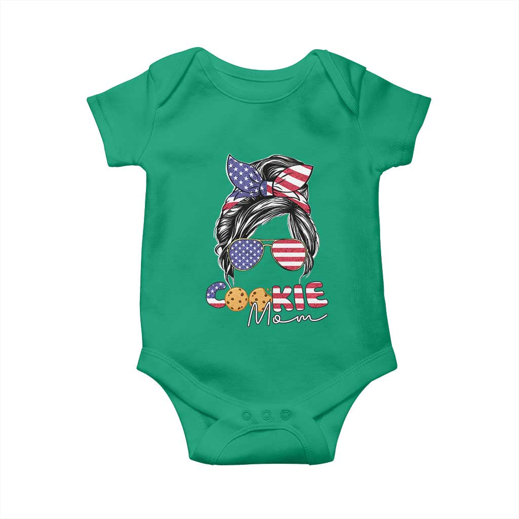 Scout Girl Mom Baby Onesie American Proud Cookie Mom Troop Leader Family Matching - Wonder Print Shop