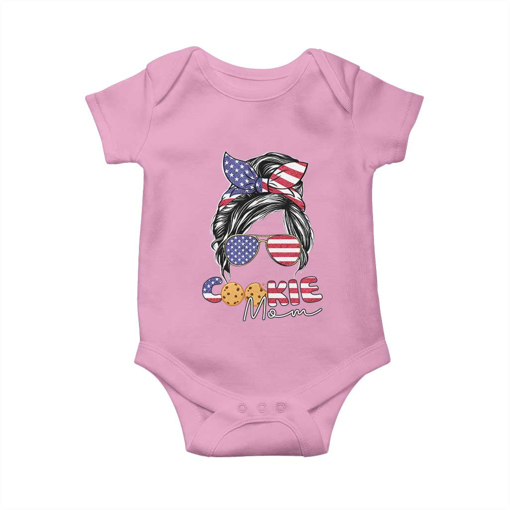 Scout Girl Mom Baby Onesie American Proud Cookie Mom Troop Leader Family Matching - Wonder Print Shop