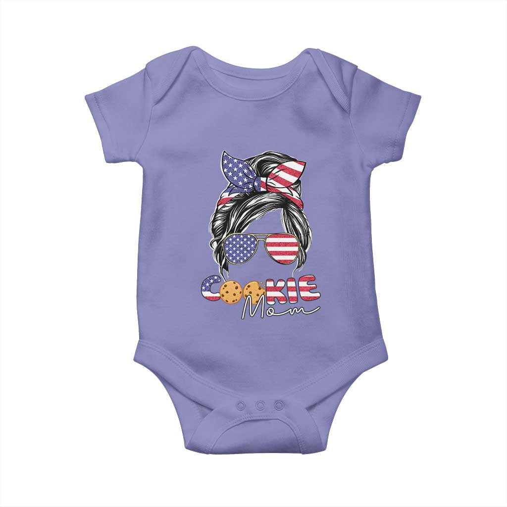 Scout Girl Mom Baby Onesie American Proud Cookie Mom Troop Leader Family Matching - Wonder Print Shop